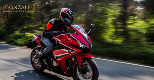 motorcyclist on the road